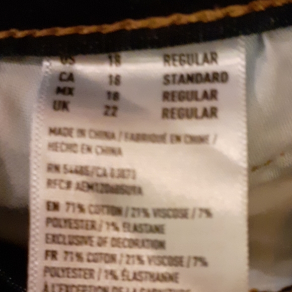 American Eagle Outfitters Dark Blue Women Jeans Overalls - Picture 4 of 5